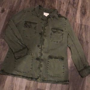 NWOT Caslon Army Green Jacket